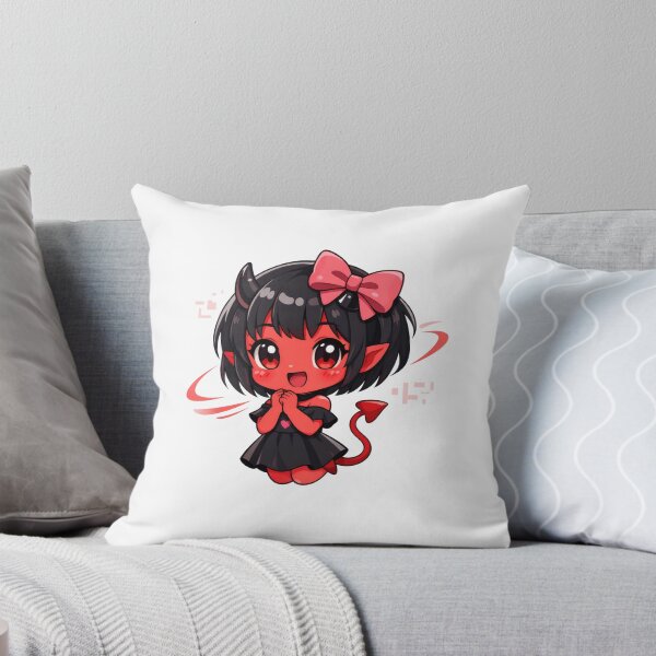Item preview, Cute Gothic Anime Demon Girl Pink Heart designed and sold by AbanoubStore.