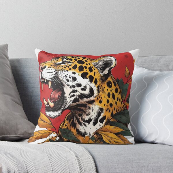 Item preview, Roaring Leopard Jungle Wildlife Graphic T-Shirt Design designed and sold by The craft.