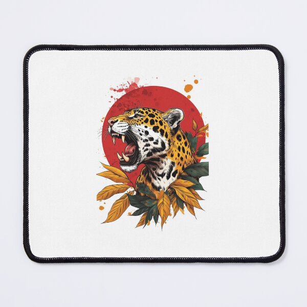 Item preview, Roaring Leopard Jungle Wildlife Graphic T-Shirt Design designed and sold by The craft.
