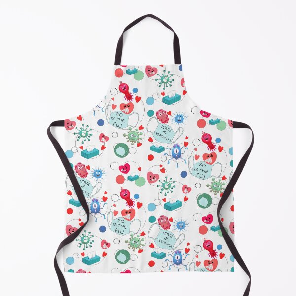 Item preview, Love Is Everywhere So Is The Flu – Funny Valentine Pattern designed and sold by Vibria Pattern Studio.