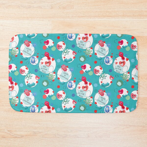 Item preview, Love Is Everywhere So Is The Flu – Funny Valentine Pattern designed and sold by Vibria Pattern Studio.