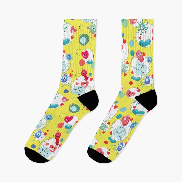 Item preview, Love Is Everywhere So Is The Flu – Funny Valentine Pattern designed and sold by Vibria Pattern Studio.