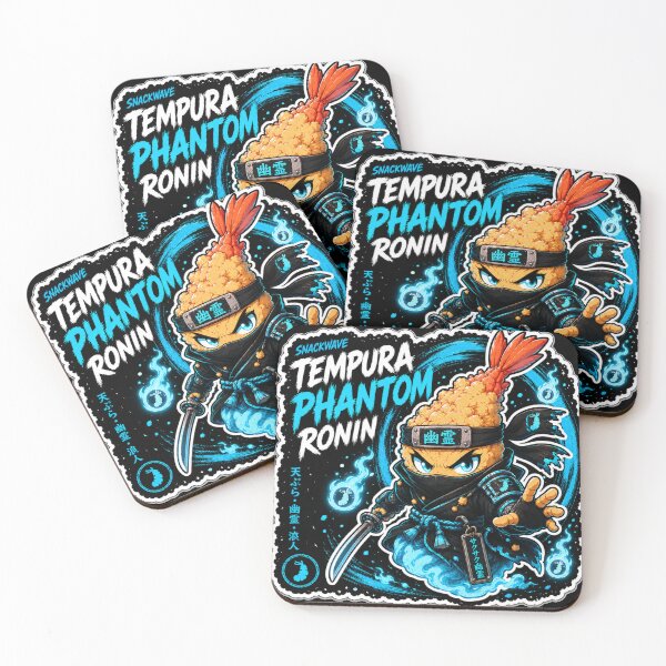 Item preview, Tempura Phantom Ronin Ghost Samurai Shrimp Anime Sticker designed and sold by Snackwave Ninety.
