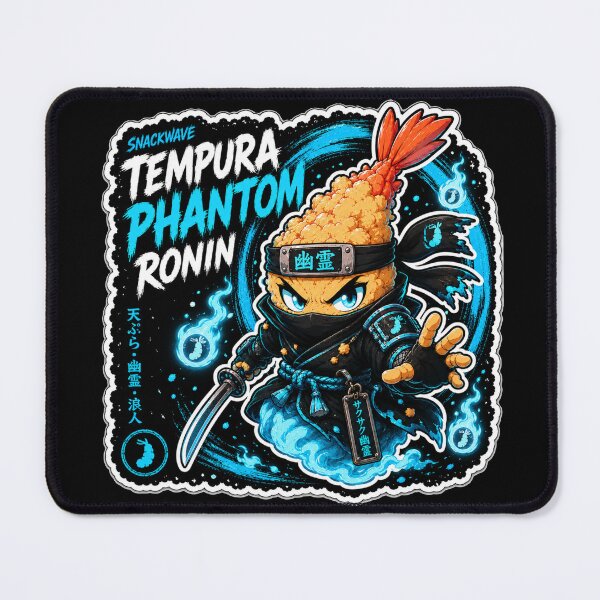 Item preview, Tempura Phantom Ronin Ghost Samurai Shrimp Anime Sticker designed and sold by Snackwave Ninety.