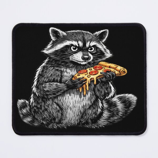 Item preview, Pizza Guardian Raccoon – Funny Cartoon Food Art designed and sold by TrendznHitz.