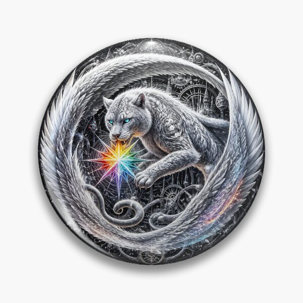 Item preview, Guardians of the Light: Star Leopard in the Cosmic Circle designed and sold by KunstGeist.