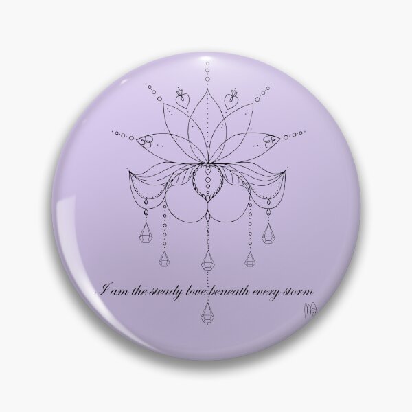 Item preview, Steady Lotus - Levander Mist designed and sold by DancingMotifs.