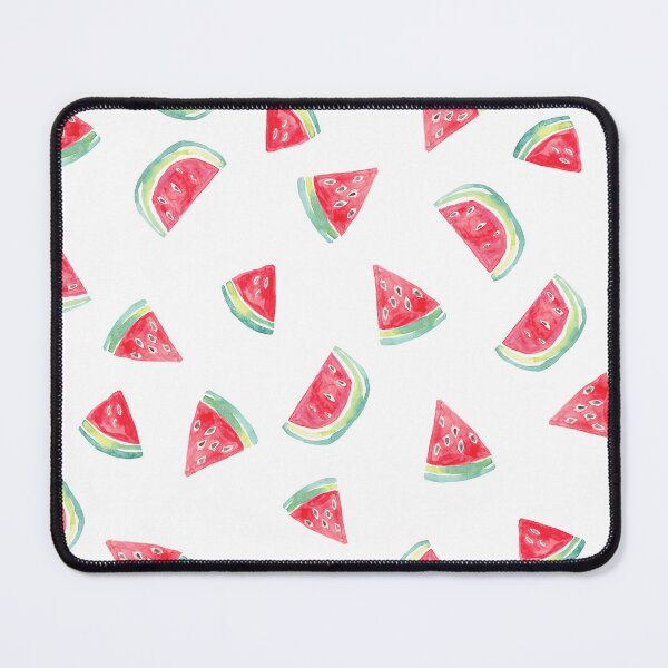 Item preview, Watercolor Watermelon Slices in Pink &Green on white designed and sold by aneladesigns.