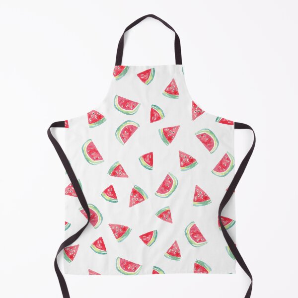 Item preview, Watercolor Watermelon Slices in Pink &Green on white designed and sold by aneladesigns.