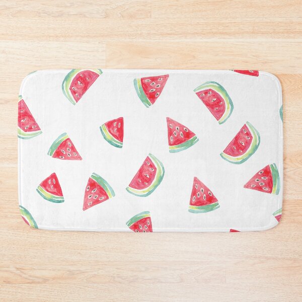Item preview, Watercolor Watermelon Slices in Pink &Green on white designed and sold by aneladesigns.