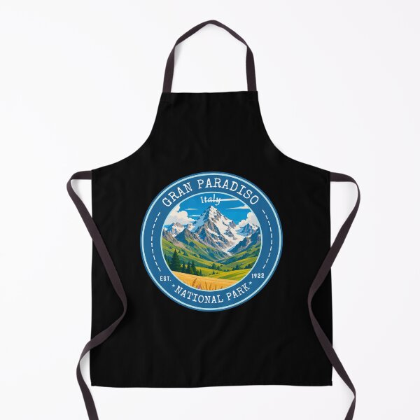 Item preview, Gran Paradiso National Park in Italy, Vintage Travel Art Circle Emblem designed and sold by MaateoDesign.
