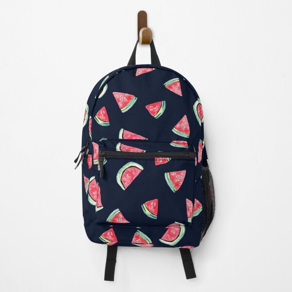 Item preview, Watercolor Watermelon Slices in Red &Green on black designed and sold by aneladesigns.