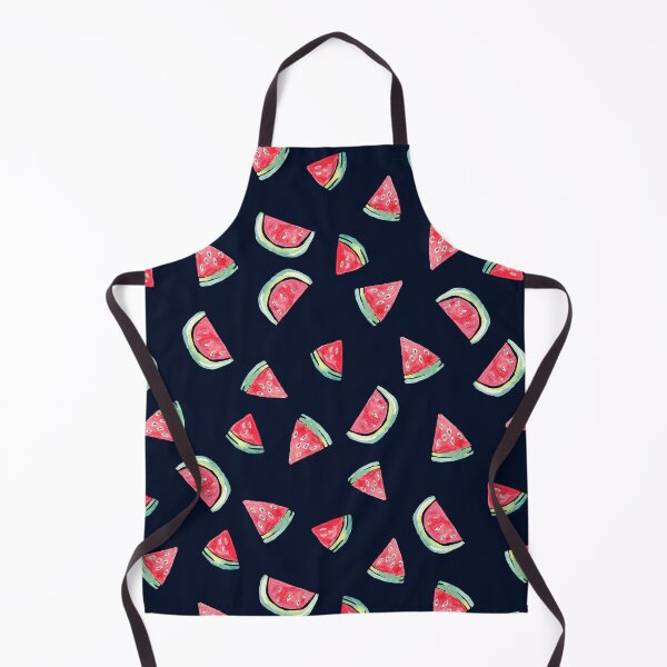 Item preview, Watercolor Watermelon Slices in Red &Green on black designed and sold by aneladesigns.