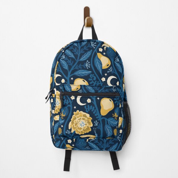 Item preview, Midnight Fruit Garden - Blue, Yellow and Ochre designed and sold by kobyakov.