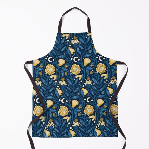 Item preview, Midnight Fruit Garden - Blue, Yellow and Ochre designed and sold by kobyakov.