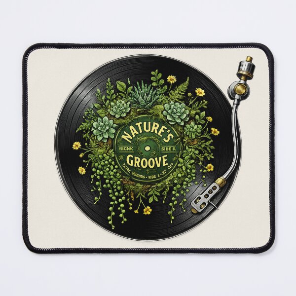 Item preview, Nature's Groove: Botanical Vinyl Record & Houseplant Ecosystem designed and sold by krish-prints.