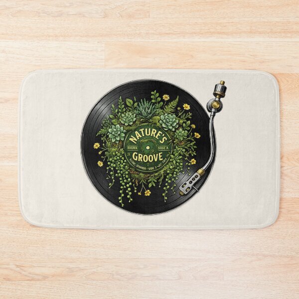 Item preview, Nature's Groove: Botanical Vinyl Record & Houseplant Ecosystem designed and sold by krish-prints.