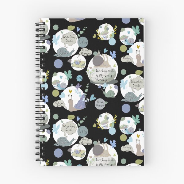 Item preview, Watching Snails Is My Group Therapy, Funny Snail Pattern designed and sold by Vibria Pattern Studio.