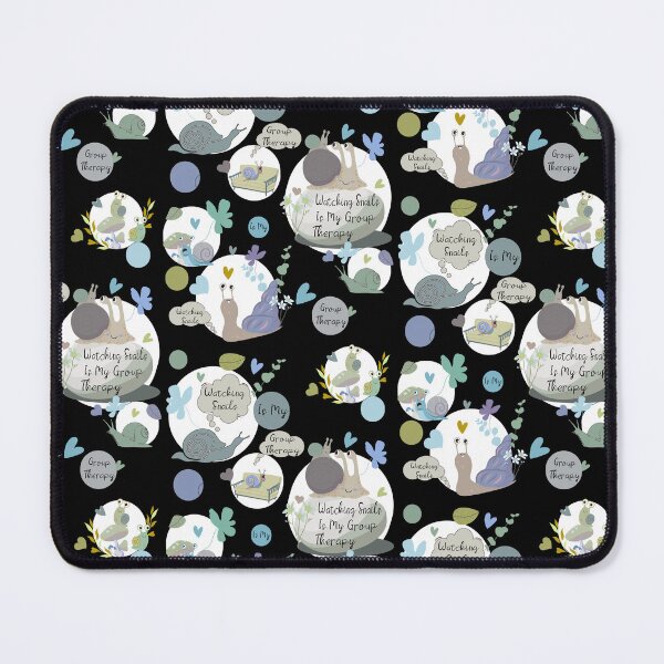 Item preview, Watching Snails Is My Group Therapy, Funny Snail Pattern designed and sold by Vibria Pattern Studio.