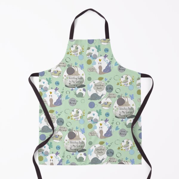 Item preview, Watching Snails Is My Group Therapy, Funny Snail Pattern designed and sold by Vibria Pattern Studio.