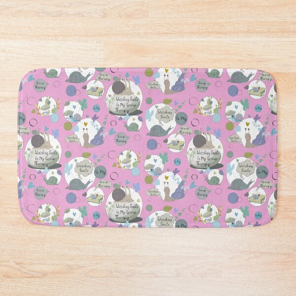 Item preview, Watching Snails Is My Group Therapy, Funny Snail Pattern designed and sold by Vibria Pattern Studio.
