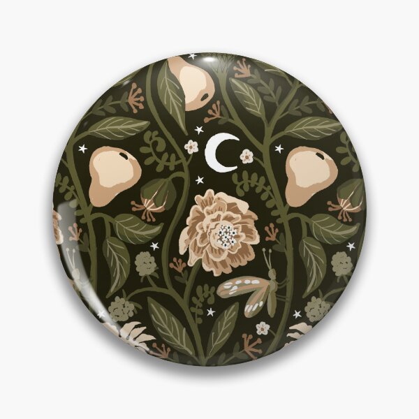 Item preview, Midnight Fruit Garden - Beige and Olive Green designed and sold by kobyakov.