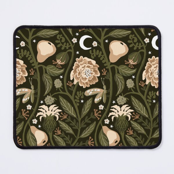 Item preview, Midnight Fruit Garden - Beige and Olive Green designed and sold by kobyakov.