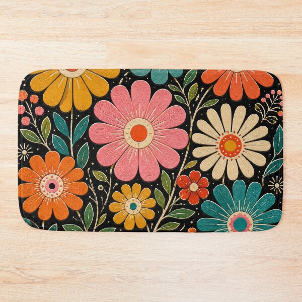 Item preview, Retro Vintage Garden Flowers designed and sold by scicilysimonee.