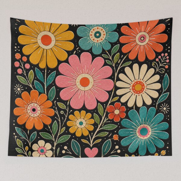 Item preview, Retro Vintage Garden Flowers designed and sold by scicilysimonee.