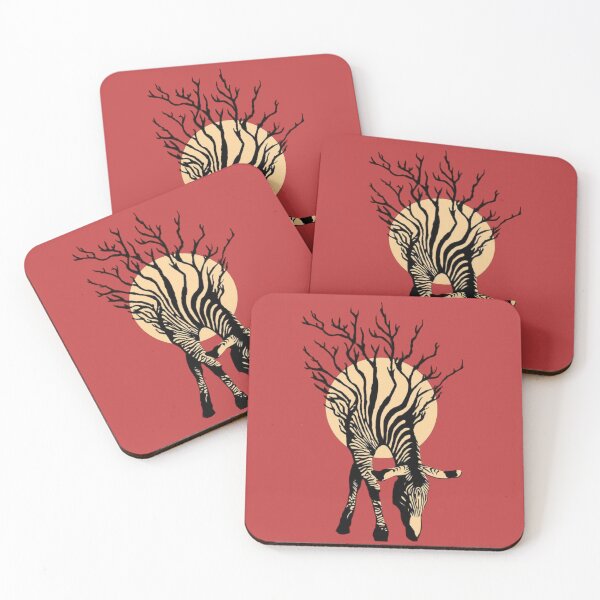 Item preview, Surreal Zebra Tree Wildlife Illustration Nature Art Design designed and sold by The craft.