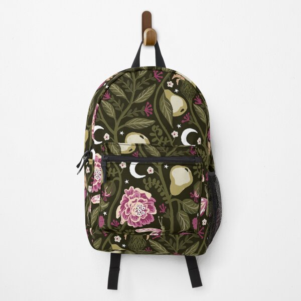 Item preview, Midnight Fruit Garden - Fuchsia and Olive Green designed and sold by kobyakov.