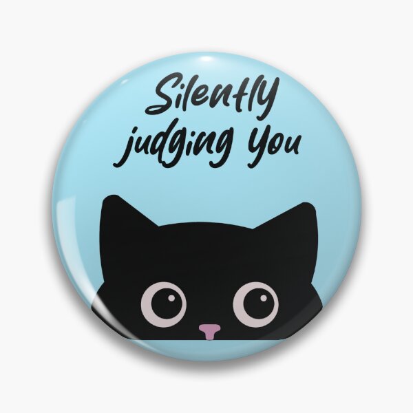 Item preview, Silently Judging You Black Cat Side Eye Funny Cat Design designed and sold by Hallowed Artistry.