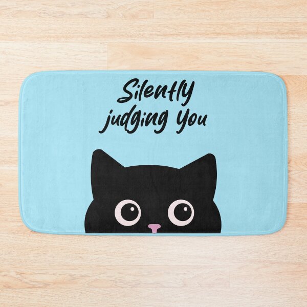 Item preview, Silently Judging You Black Cat Side Eye Funny Cat Design designed and sold by Hallowed Artistry.