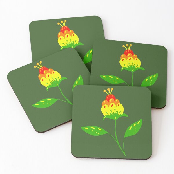 Item preview,  Folk Art Flower Bright Gradient Colorful Floral Graphic Design designed and sold by ZorianArt.
