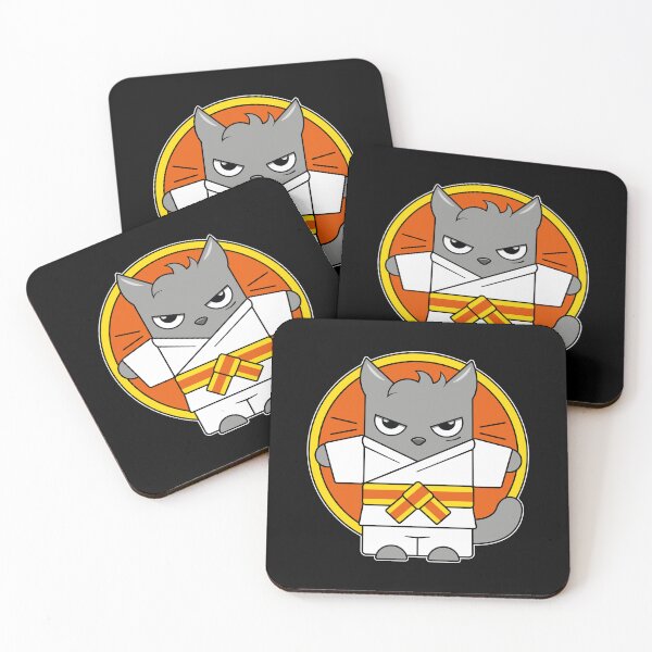 Item preview, Judo Cat Yellow Orange Belt designed and sold by eve streets.