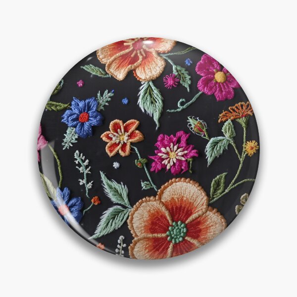 Item preview, Beautiful Embroidered Flower Pattern designed and sold by LuMarks.