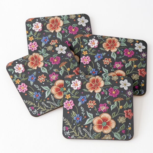 Item preview, Beautiful Embroidered Flower Pattern designed and sold by LuMarks.