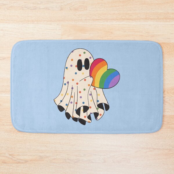 Item preview, Cute pride ghost holding heart designed and sold by stellacreates.