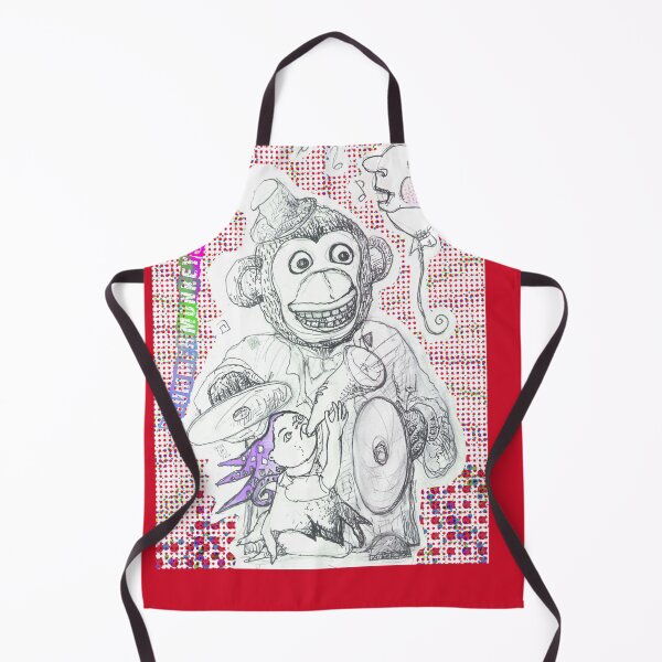 Item preview, Drummer Monkey Song With Musical Pierrot & Singing Balloon (Drawing by ACCI) designed and sold by VanyssaGraphics.