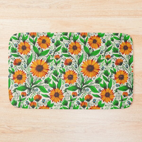 Item preview, Sunflowers pattern Ivory designed and sold by Zenclover.