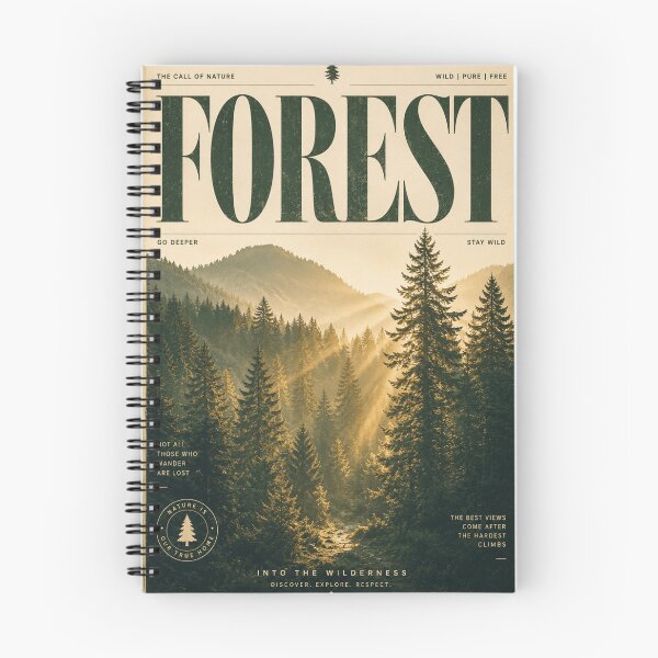 Item preview, FOREST – Luxury Nature Editorial Poster | Vintage Woodland Wall Art | Wilderness Travel Print designed and sold by Watchyyy.