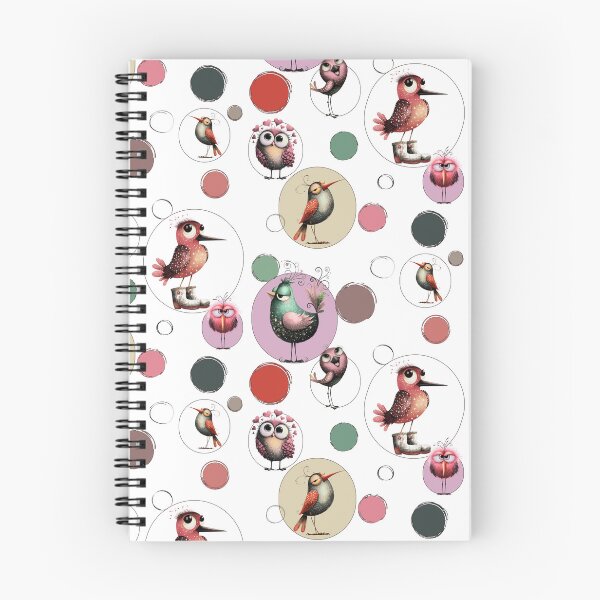 Item preview, Whimsical Garden Birds Botanical Pattern designed and sold by Vibria Pattern Studio.
