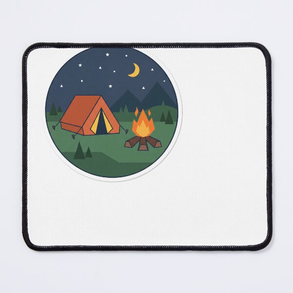 Item preview, Campfire Tent Starry Night Minimalist Camping Design designed and sold by ryanguas.
