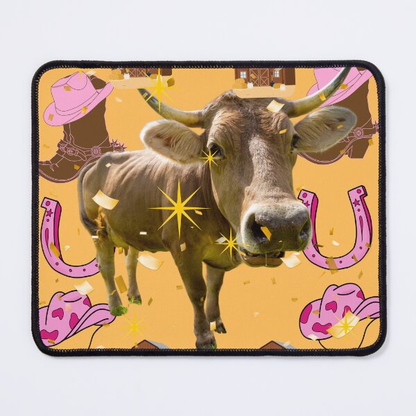 Item preview, Yeehaw cow in pink art designed and sold by Extremeallie.