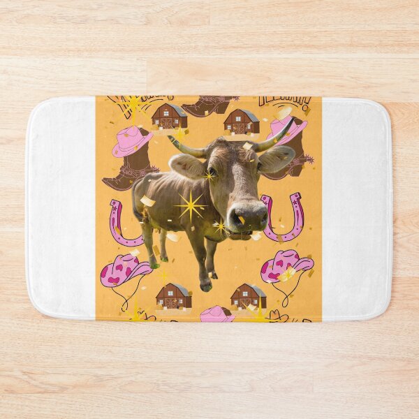 Item preview, Yeehaw cow in pink art designed and sold by Extremeallie.