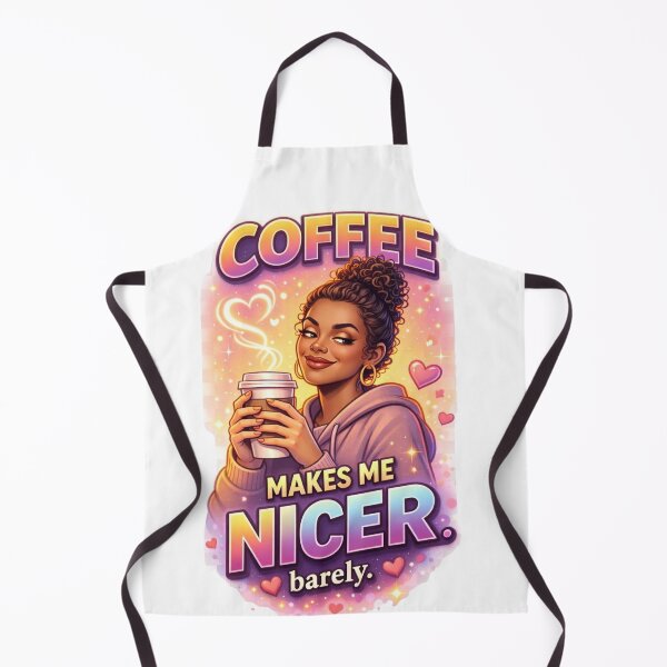 Item preview, Coffee Makes Me Nicer Barely Funny Caffeine Lover designed and sold by vampbabe54.