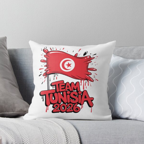 Item preview, Team Tunisia 2026 Fan Flag T-Shirt V2 designed and sold by DBWStudios.