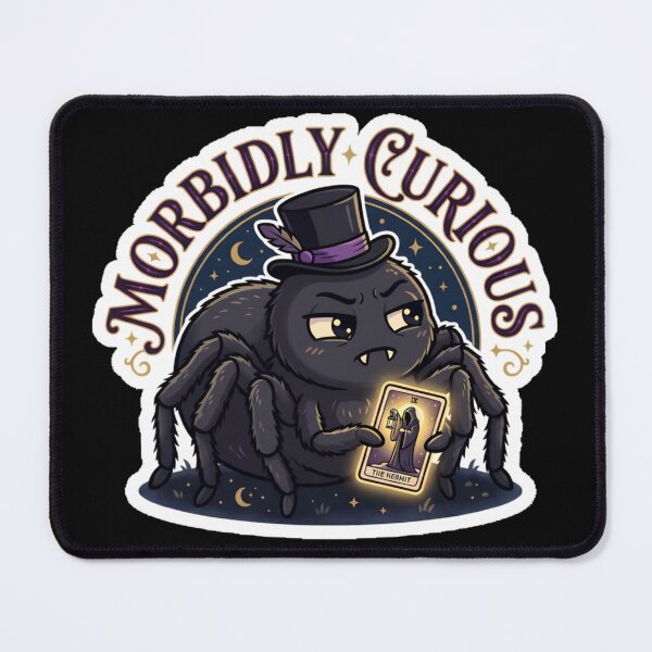 Item preview, Morbidly Curious - Spooky Goth Tarot Spider Sticker designed and sold by EnigmaticGoth.