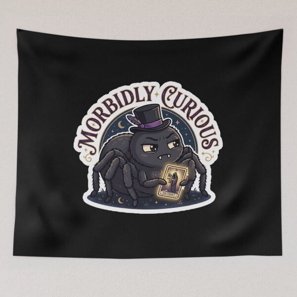 Item preview, Morbidly Curious - Spooky Goth Tarot Spider Sticker designed and sold by EnigmaticGoth.