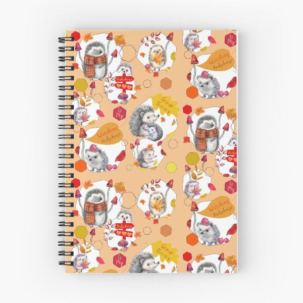 Item preview, Funny Hedgehog Autumn Pattern For Zoologists designed and sold by Vibria Pattern Studio.